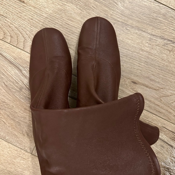 By Far Carlos 22 short leather boots brown - Picture 9 of 13